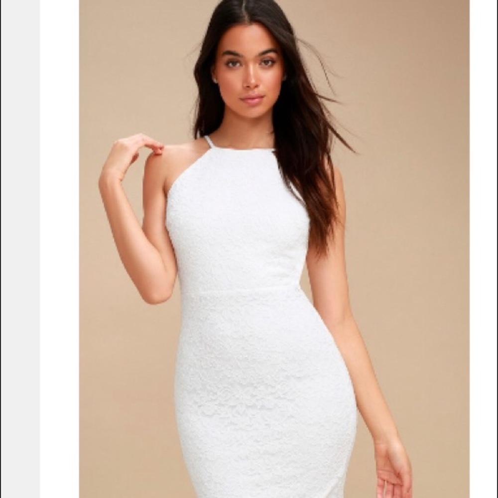Lulu’s brand new White Lace Dress - medium